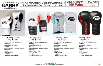 Custom Made Boxing Gloves manufacturer supplier exporter